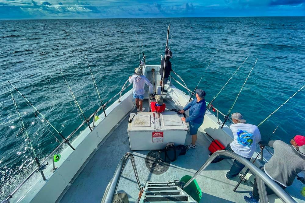 Men Fishing on a boat